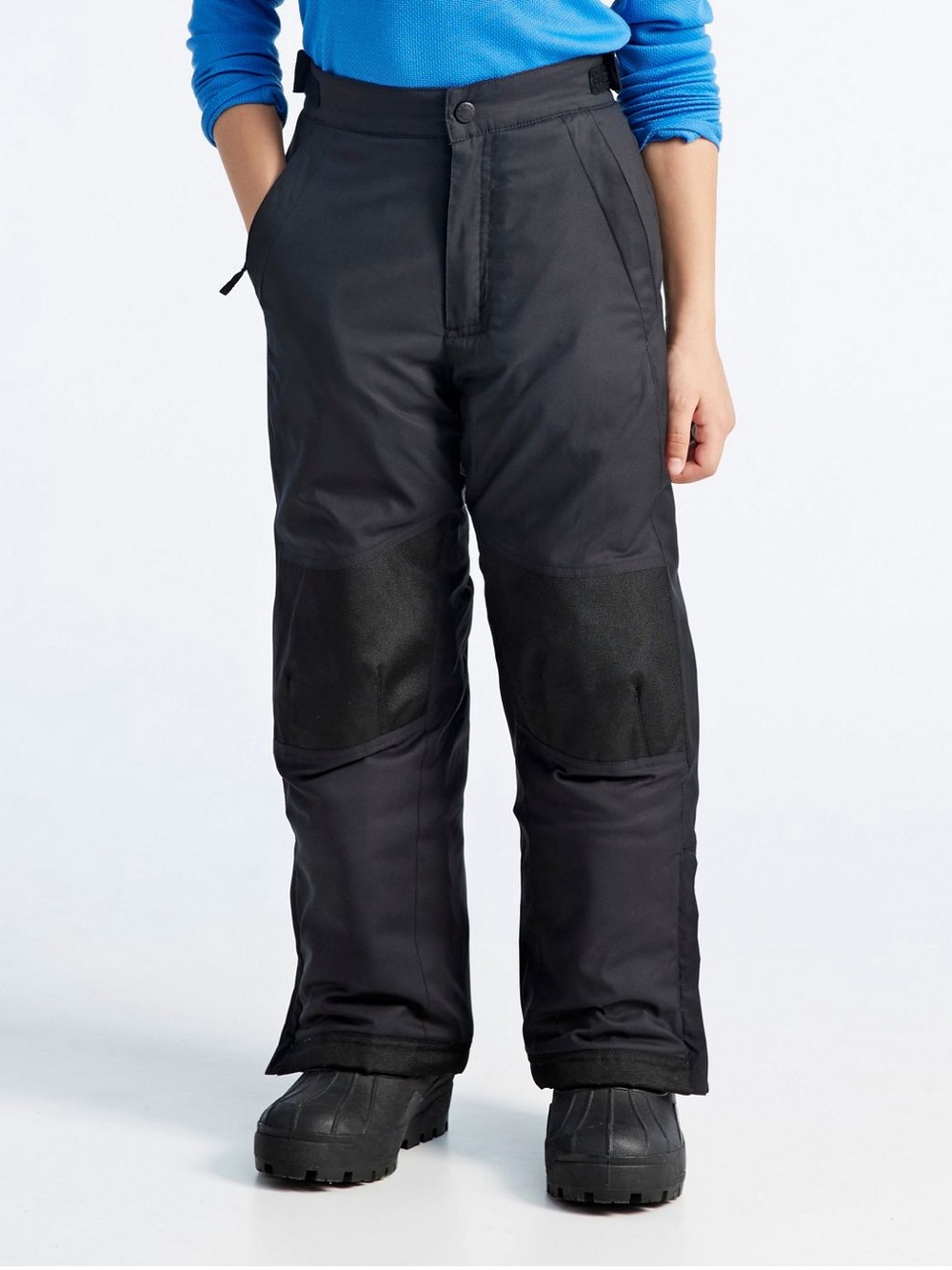 L.L. Bean Kids Cold Buster Adjustable Black Insulated Snow Pants